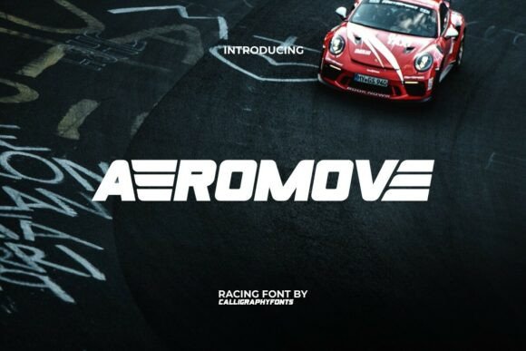 Aeromove: The Modern Racing Display Font for Dynamic Branding