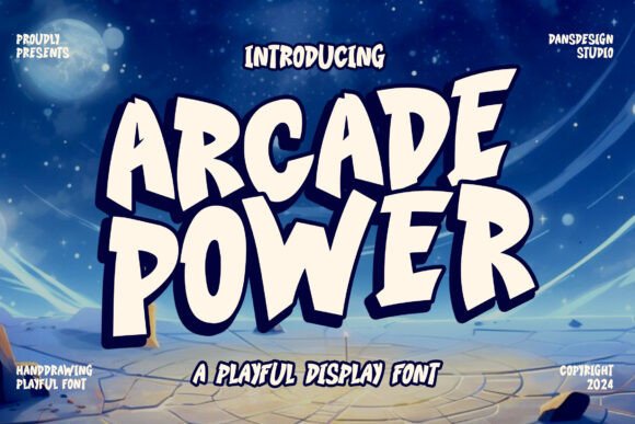 Arcade Power: Bold Retro Gaming Font for Dynamic Designs