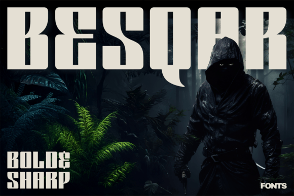 Besqar: The Razor-Sharp Display Typeface for Bold Design