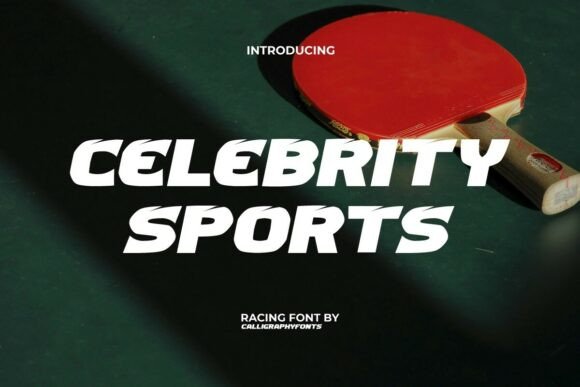 Celebrity Sports: A Typeface Built for Speed and Impact