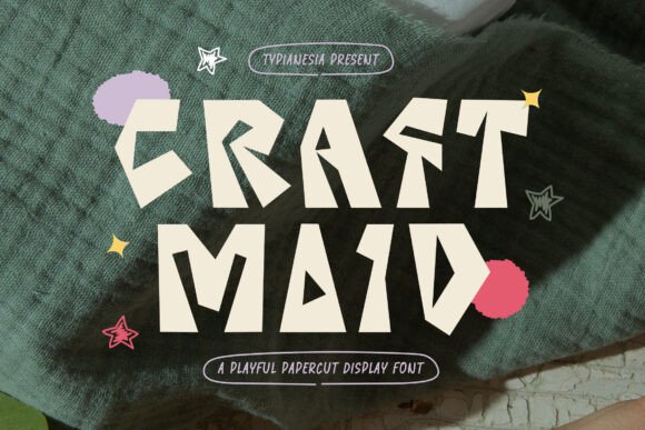 Craft Maid: A Whimsical Papercut Font for Creative Projects