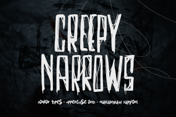 Creepy Narrows: A Font for Haunting Headlines