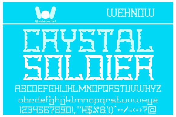 Crystal Soldier: A Bold Display Typeface for Creative Projects