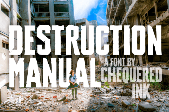 Destruction Manual: A Font for Bold, Hand-Crafted Design