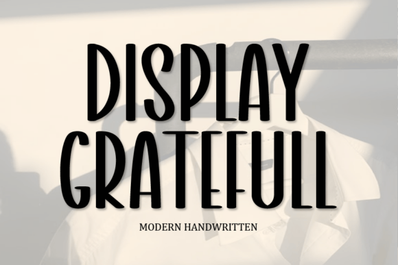 Discover the Quirky Charm of Display Gratefull Font