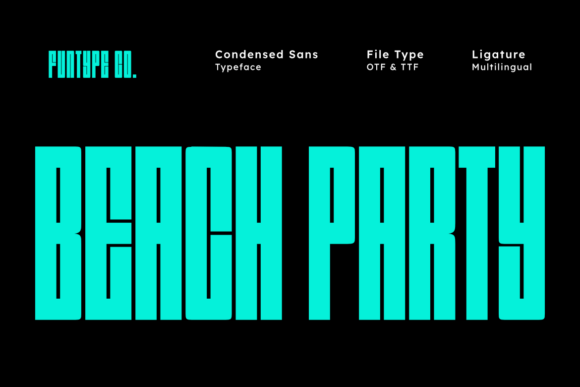 Dive Into Bold Design with the Beach Party Typeface