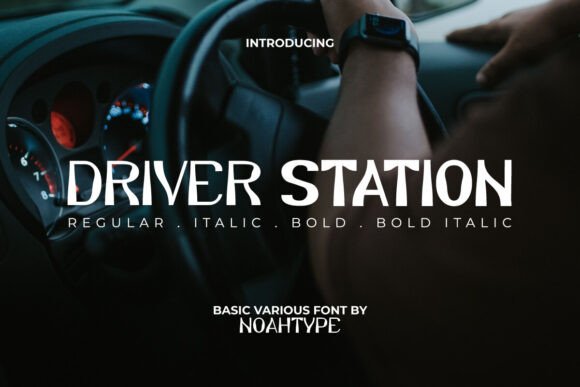 Driver Station: A Retro Racing Font for Modern Design