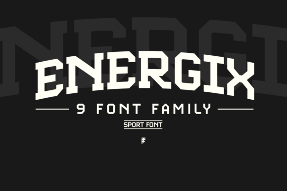 Energix: A Dynamic Typeface for Athletic Branding