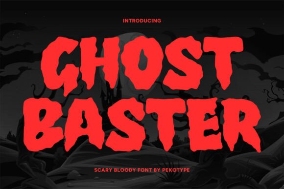 Ghost Baster: A Bold Horror Font for Spooky Designs