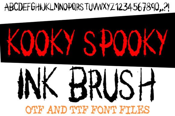Kooky Spooky Ink Brush: A Font with Eerie Charm