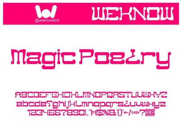 Magic Poetry: A Font for Future-Forward Design