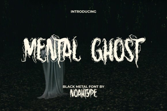 Mentalghost: Unleash Hardcore Metal Horror Typography