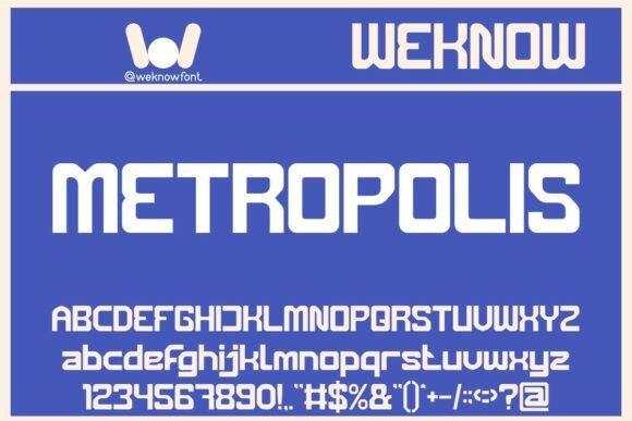 Metropolis: A Futuristic Font for Bold Design