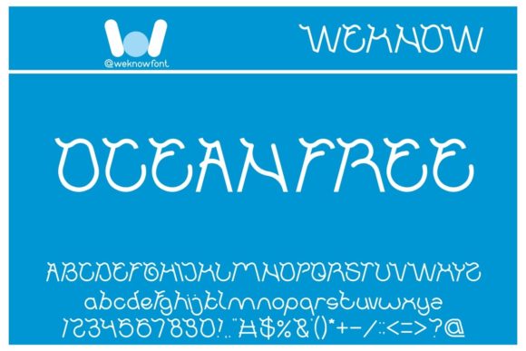 Ocean Free: A Stylish Font for Creative Branding