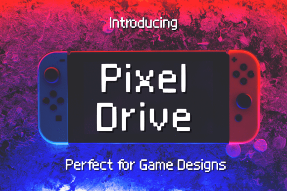 Pixel Drive: The Retro Font for 8-Bit and Game Design
