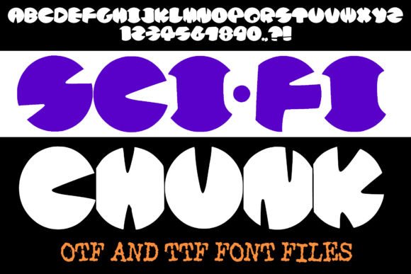 Sci-fi Chunk: Bold, Futuristic Typography for Modern Designs