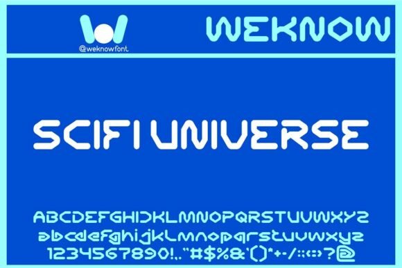 Scifi Universe: A Bold Typeface for Modern Design