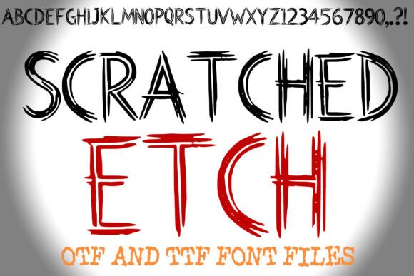 Scratched Etch: Unleash Raw Energy in Your Typography