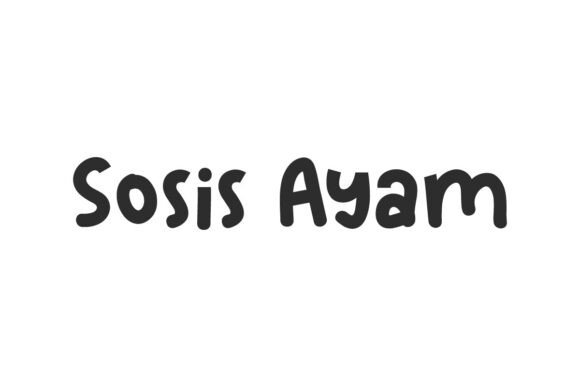 Sosis Ayam: A Playful Font for Creative Brands