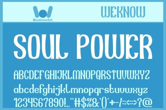 Soul Power: A Font for Artistic Expression and Design