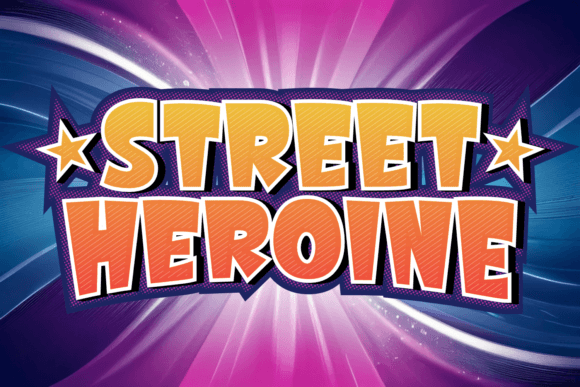 Street Heroine: A Playful Cartoon Font for Bold Designs