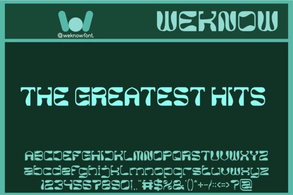The Greatest Hits: A Font for Modern Creative Projects