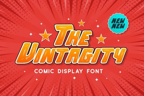Vintagity: The Bold Comic Font with Vintage Energy