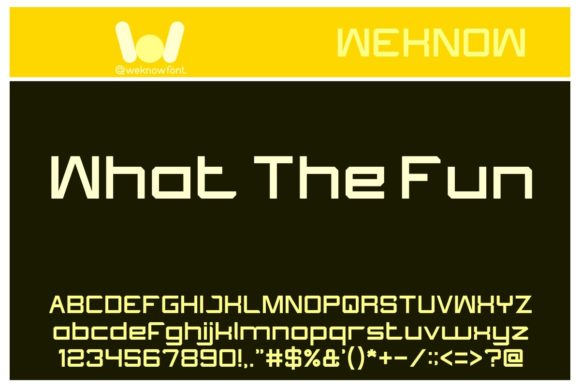 What the Fun: A Bold Typeface for Dynamic Designs