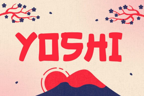 Yoshi: A Bold Display Font with Ancient Japanese Spirit